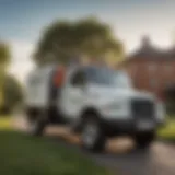 Hulett Pest Control service vehicle at a residential property