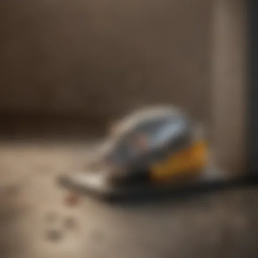 A sleek metal mouse trap designed for humane capture