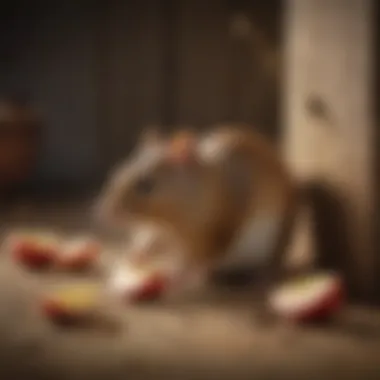 JT Eaton Apple Bait Block placed in a rodent-prone area