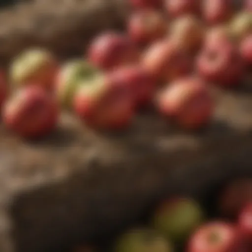 Close-up of JT Eaton Apple Bait Block showing its texture