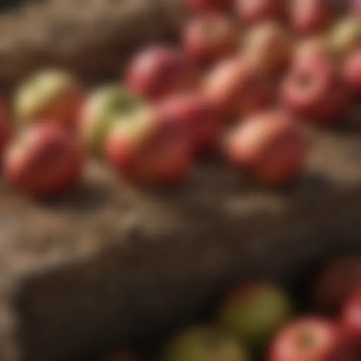 Close-up of JT Eaton Apple Bait Block showing its texture