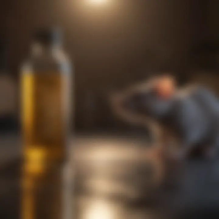 A close-up of a scent known to repel rats