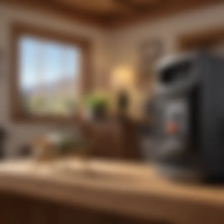 Eco-friendly pest control products displayed in a home setting