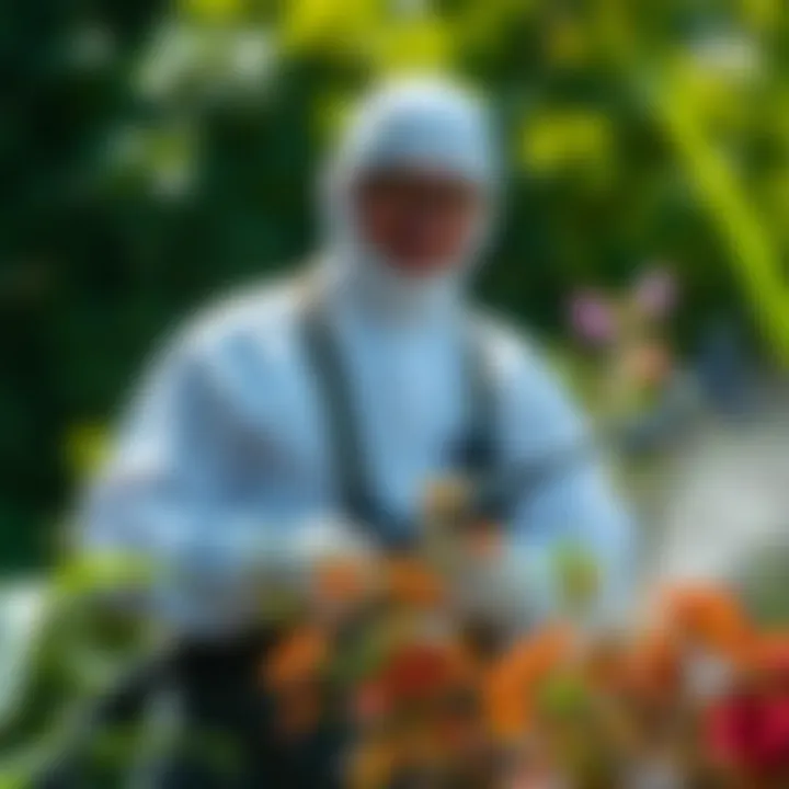 Eco-Friendly Pest Control Solutions Eco-friendly pest control solutions demonstrated in a garden setting.