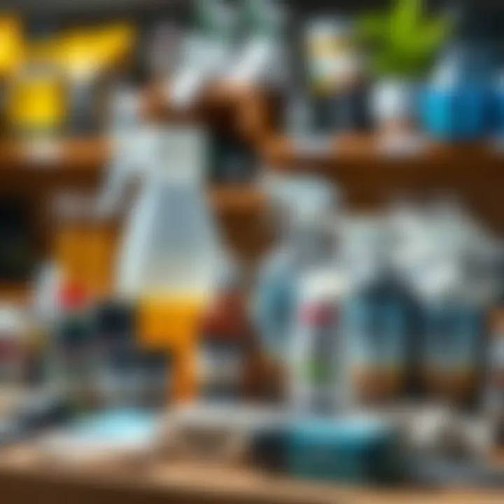 Eco-friendly pest control products on display