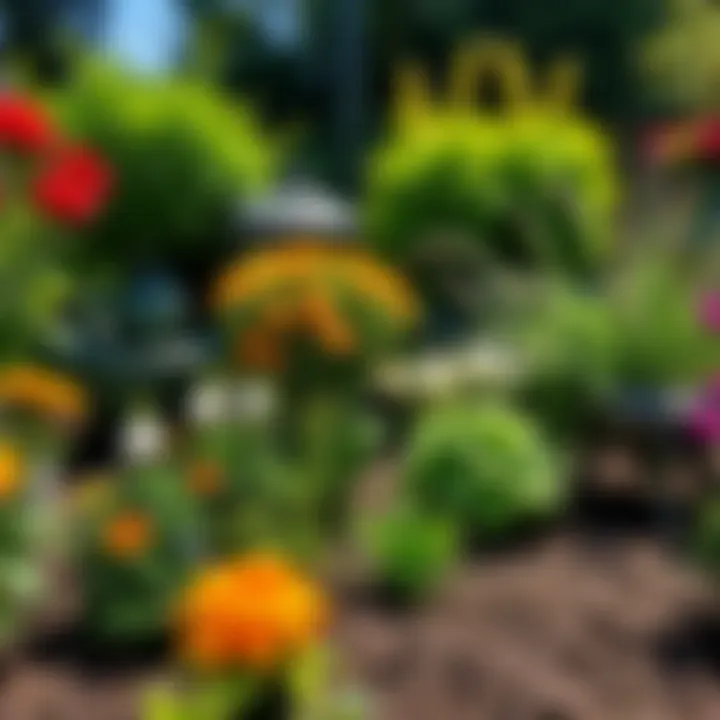 A well-maintained garden free of pests