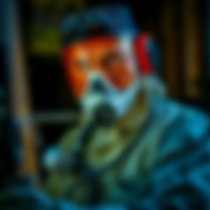 A professional pest control technician at work