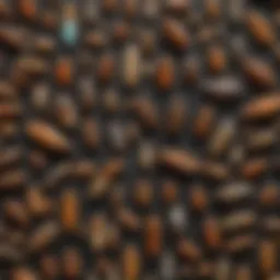 Illustration of various wood boring insects and their characteristics