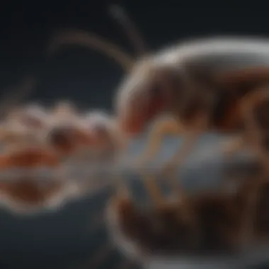 Visual representation of various pests attracted to bait gel