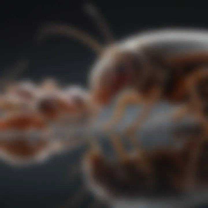 Visual representation of various pests attracted to bait gel