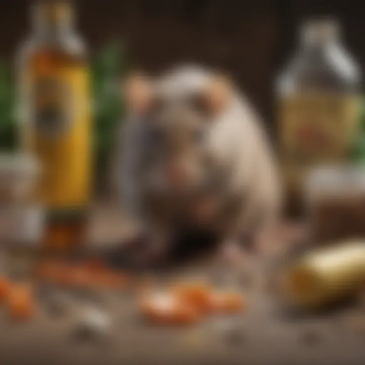 Close-up of active ingredients found in rodent poisons