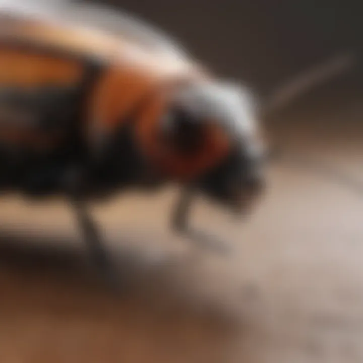 User reading product reviews for roach foggers