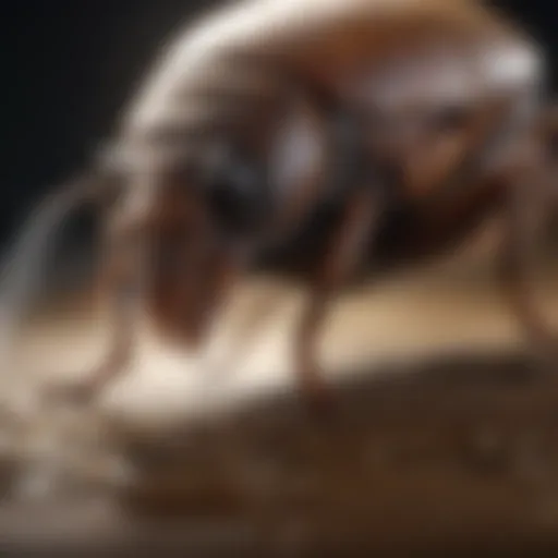 Close-up view of a roach fogger in use