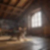 Signs of animal intrusion in attic