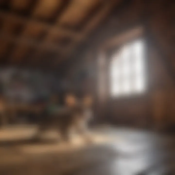 Signs of animal intrusion in attic