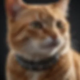 A close-up of a Seresto cat collar showcasing its features.