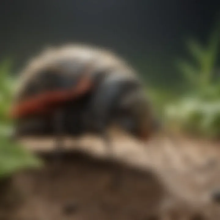 A visual representation of sustainable pest control techniques using eco-friendly products
