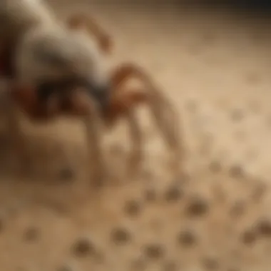 Granular Formulation of Spider Dust Insecticide Close-up of spider dust insecticide granules
