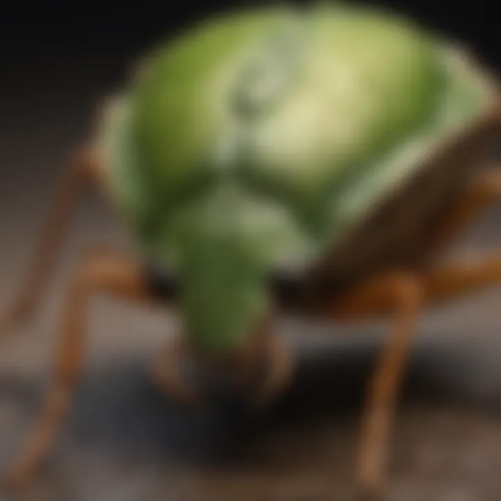 Close-up of an eco-friendly stink bug repellent's ingredients