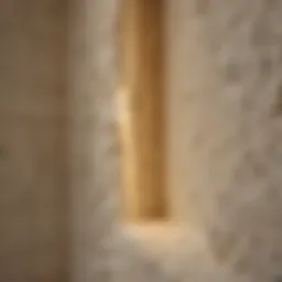 Close-up of spray foam insulation applied in a wall cavity