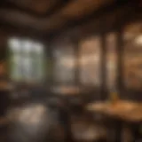 Bug zapper in a restaurant setting demonstrating pest control effectiveness