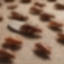 Illustration of bed bug lifecycle stages