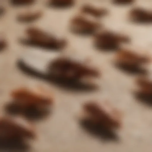 Illustration of bed bug lifecycle stages