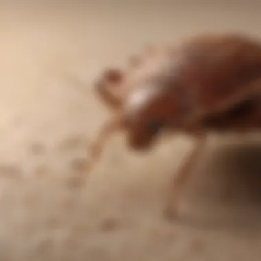 Close-up of bed bug rashes on skin