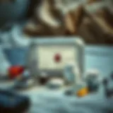 A detailed view of a bed bug testing kit showcasing its components