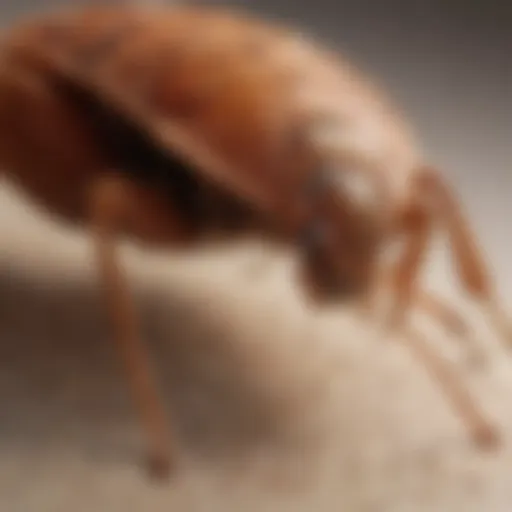 Close-up view of bed bug bites on skin