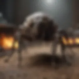 Illustration depicting the concept of freehold extermination