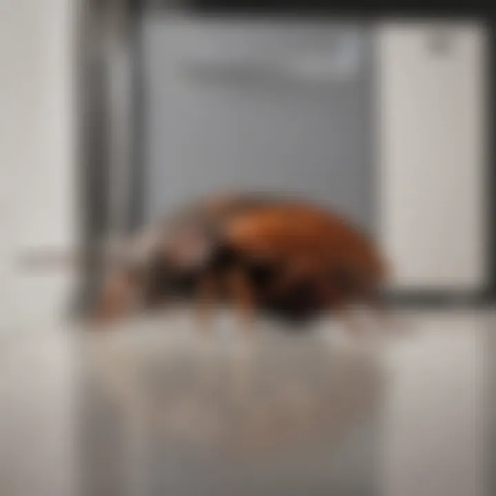 Cleaning methods for removing roaches from appliances
