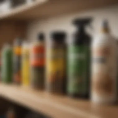 Eco-friendly pest management products displayed on a shelf