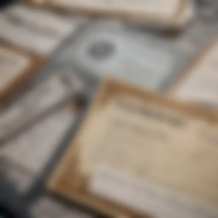 A collage of different pest control licenses and compliance certificates.