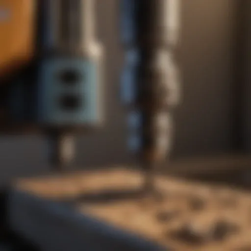 Detailed view of a drilling tool used for pest control