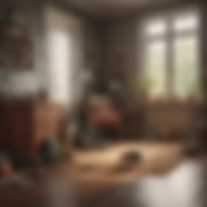 A cozy home environment using natural scents for pest management.