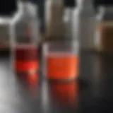 Boric acid powder in a laboratory setting