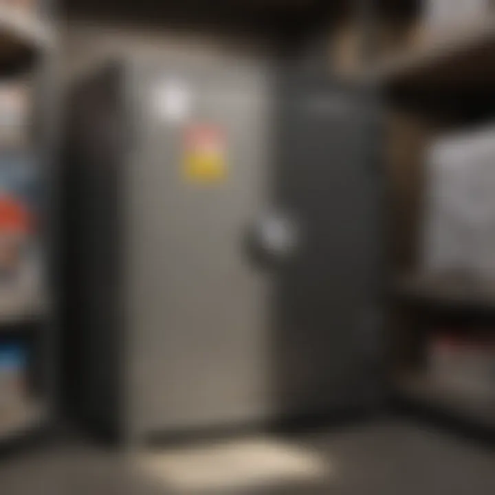 Safe storage of boric acid in a household