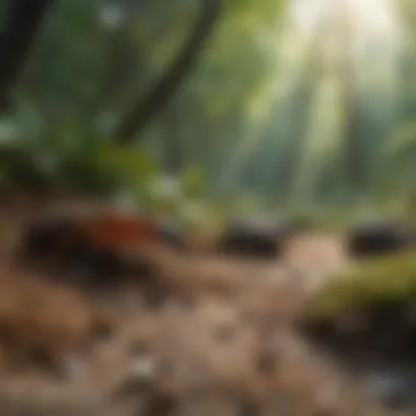 A diverse landscape showcasing various ant habitats