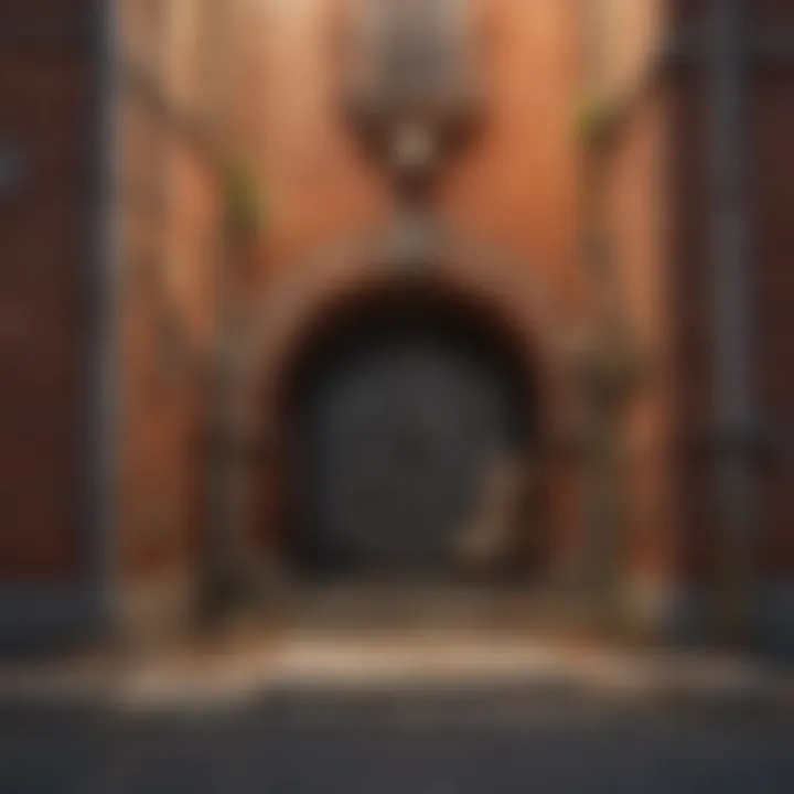 Illustration of common entry points for mice in urban environments