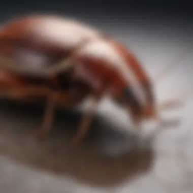 Illustrative representation of health risks associated with cockroaches