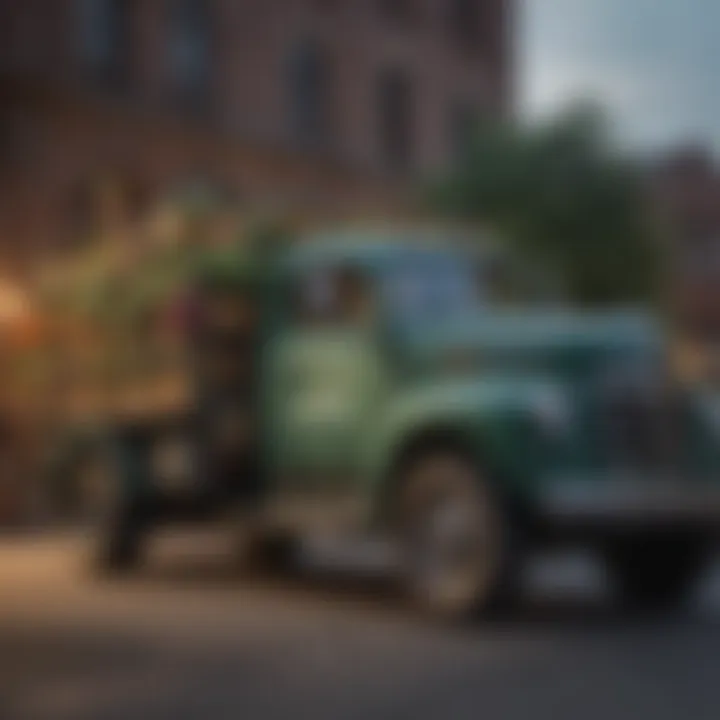 Market trends graph related to used trucks in pest control.