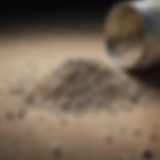 Diatomaceous earth in a container