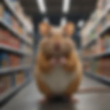 Rodent deterrent products displayed on Walmart shelves