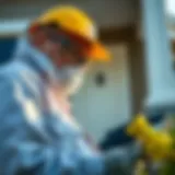 Inspection by Western Exterminator Pest control technician inspecting a property