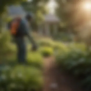 Eco-Friendly Pest Control Solutions An eco-friendly pest control solution being applied in a garden setting.