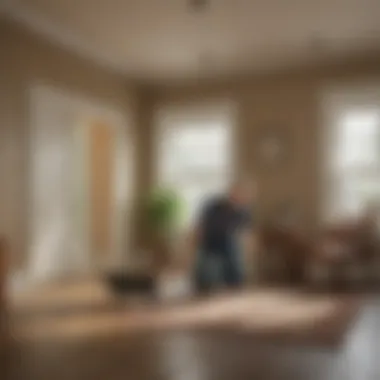 Preventive Measures for Homeowners A homeowner applying preventive measures against pests in their home.